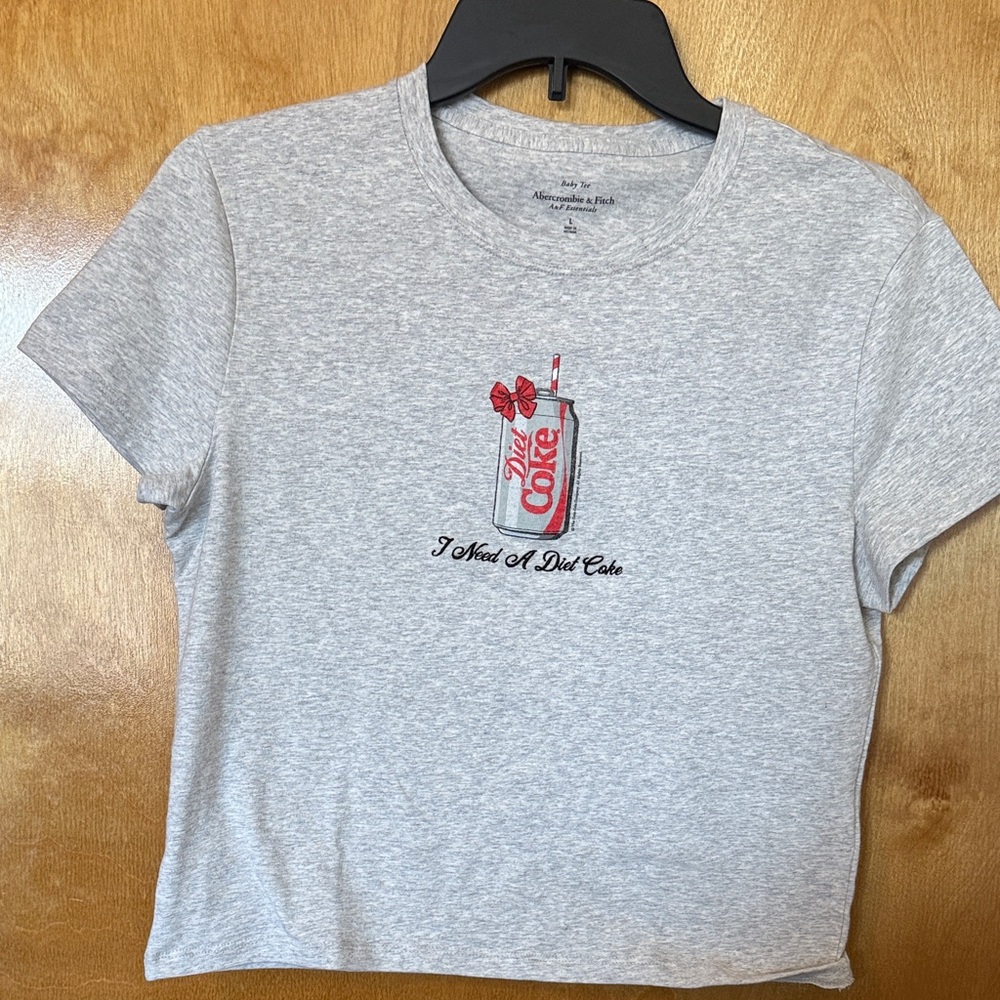 Gray T-Shirt with Diet Coke Graphic